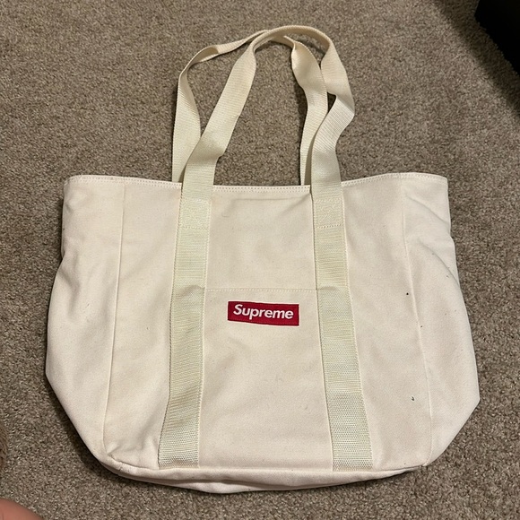 Supreme Handbags - Supreme white tote
